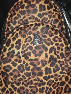Leopard Print Crossbody Bag - Brown/Tan
